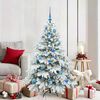 vidaXL Albero di Natale artificiale con 150 LED Bianco 150 cm PE e PVC
