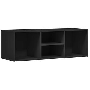 vidaXL Panca Porta Scarpe Nera 102x35x35 cm in Legno Multistrato