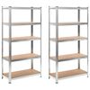 vidaXL Scaffali 2 pz 90x40x180 cm MDF