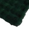 vidaXL Coperta in Pelliccia di Coniglio Finta Verde Scuro 130 x 150 cm