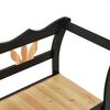 vidaXL Panca Nera 107x45x75,5 cm Legno Massello di Abete