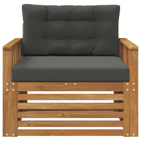 vidaXL Set di divani da esterno Legno di Acacia Massello e Poliestere