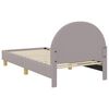 vidaXL Struttura letto bambini con testata Grigio chiaro 80 x 160 cm