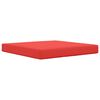 vidaXL Cuscino per divano da esterno Rosso 80 x 80 x 8 cm Poliestere