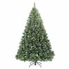 vidaXL Albero di Natale artificiale con 300 LED Verde 180 cm PE e PVC