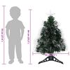 vidaXL Albero di Natale artificiale Verde 64 cm PVC