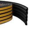 vidaXL Nastro adesivo per finestre Nero 9 x 6 mm 100 m Schiuma EPDM