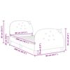 vidaXL Struttura letto bambini con testata Rosa 80 x 200 cm Velluto