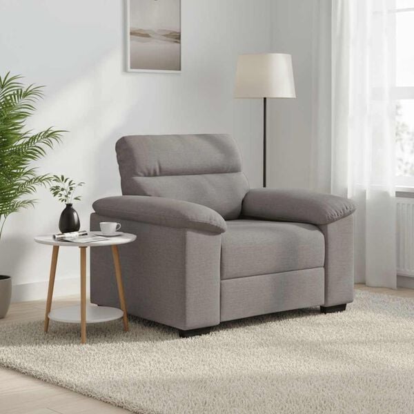 vidaXL Poltrona Tortora 100x81x84 cm in Tessuto