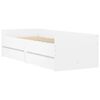 vidaXL Giroletto con Cassetti Bianco 90x190 cm