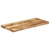vidaXL Piano Tavolo Bordi Vivi 90x40x3,8cm Legno Massello Mango Grezzo