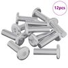 vidaXL Vite 12 pcs Argento 8 x 25 mm Acciaio