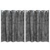 vidaXL Tende in Velluto 2 pz Grigio 140 x 140 cm Velluto