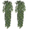 vidaXL Edera Artificiale Verde 2 Cespugli 90 cm