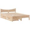 vidaXL Giroletto con Cassetti 120x190 cm in Legno Massello di Pino