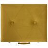 vidaXL Sgabello con Contenitore 40 cm Giallo Senape in Velluto