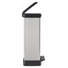Curver Pattumiera a Pedale Doppia Deco 23L+23L Argento