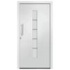 vidaXL Porta d'Ingresso in Alluminio e PVC Bianco 100x200 cm