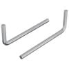 vidaXL Chiave Esagonale 2 pz Argento 22 x 66 mm Acciaio