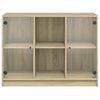 vidaXL Credenza Rovere Sonoma 102x37x75,5 cm in Legno Multistrato