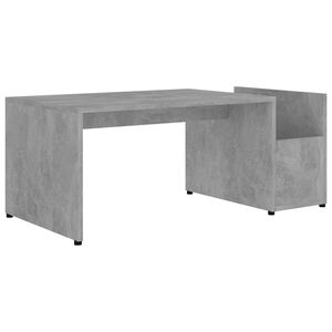 vidaXL Tavolino da Salotto Grigio Cemento 90x45x35cm Legno Multistrato