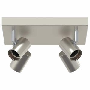 vidaXL Faretto da soffitto Nichel 26 x 26 x 11,5 cm Metallo