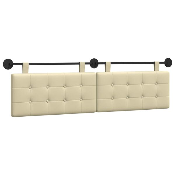 vidaXL Testata appesa Montaggio a parete Pelle Sintetica