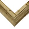 vidaXL Fioriera da Giardino 80x80x45,5 cm in Legno di Pino Impregnato