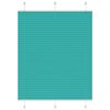 vidaXL Tenda Plissettata Verde petrolio 110x100 cm Larghezza Tessuto