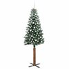 vidaXL Albero di Natale snodato con 300 LED con supporto Verde 210 cm
