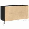 vidaXL Credenza Rovere Nero 100 x 36 x 60 cm Legno multistrato