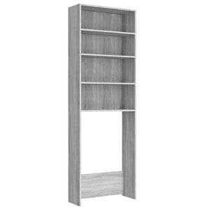 vidaXL Mobile per Lavatrice Grigio Sonoma 64x24x190 cm