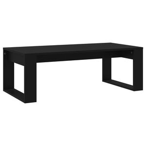 vidaXL Tavolino da Salotto Nero 102x50x35 cm in Legno Multistrato