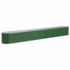 vidaXL Letto Giardino Acciaio Zincato 332x40x36 cm Verde