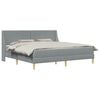 vidaXL Struttura letto con materasso con testiera Poliestere