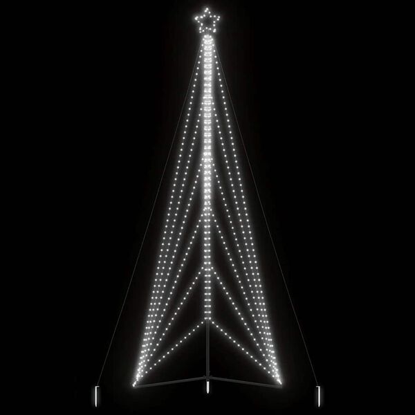 vidaXL Albero di Natale a LED 861 LED Bianco Freddo 478 cm