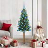 vidaXL Albero di Natale snodato con 150 LED con supporto Verde 150 cm