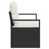 vidaXL Divano da giardino con cuscino 120 x 62 x 69 cm. polyrattan