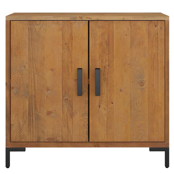 vidaXL Credenza Marrone 75x35x70 cm in Legno Massello di Pino