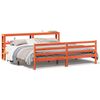 vidaXL Letto senza Materasso Marrone Cera 200x200 cm in Legno di Pino