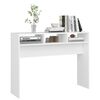 vidaXL Tavolino Consolle Bianco 105x30x80 cm in Legno Multistrato