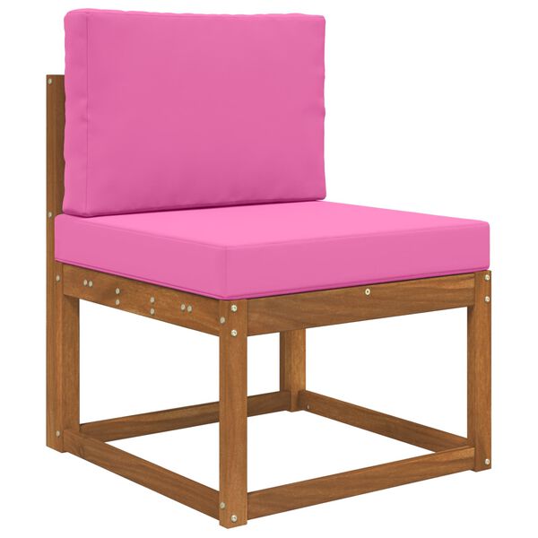 vidaXL Cuscino per divano da esterno 2 pcs Rosa Poliestere