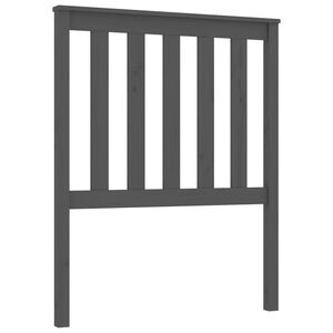 vidaXL Testiera per Letto Grigia 81x6x101 cm in Legno Massello di Pino