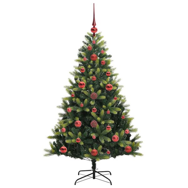 vidaXL Albero di Natale Artificiale Pieghevole 150 LED Verde 120 cm