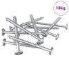 vidaXL Viti in Legno 1900 pz Argento Acciaio