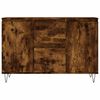 vidaXL Credenza Rovere Fumo 101,5x35x70 cm in Legno Multistrato
