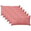 vidaXL Federa 6 pz HOUTEN Rosa 40 x 70 cm Velluto