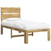 vidaXL Letto Singolo con Testiera ROSTOCK Bianco 90 x 190 cm
