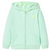 Felpa con Cappuccio e Cerniera per Bambini Verde Brillante 104