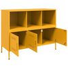 vidaXL Credenza Giallo Senape 100,5x39x79 cm in Acciaio